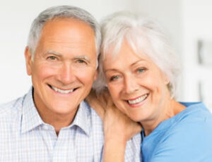 Mature smiling couple